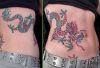 chinese dragon pic tattoo on stomach